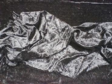 Accessoires Samt in schwarz