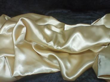 Accessoires Stoff Satin in creme