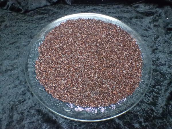 Streumaterial dunkelbraun Kies